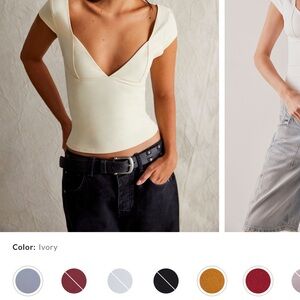 Free People Ivory Tank Top